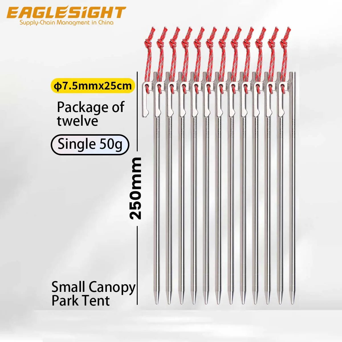 Unique Aluminium Tent Stakes Alloy High Strength Titanium Non-Slip Hook for Tents and Canopies Tent Pegs Camping Accessories