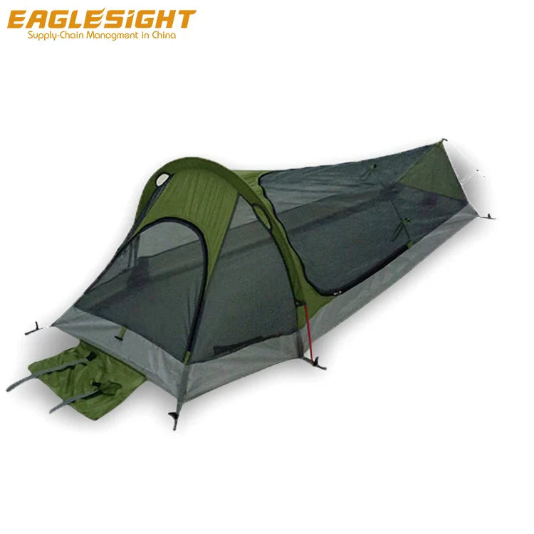 High-quality 1 Person Tent Hunting Bivy Tent with Waterproof Aluminum Poles, Simple Design, Suitable for Backpacking Survival