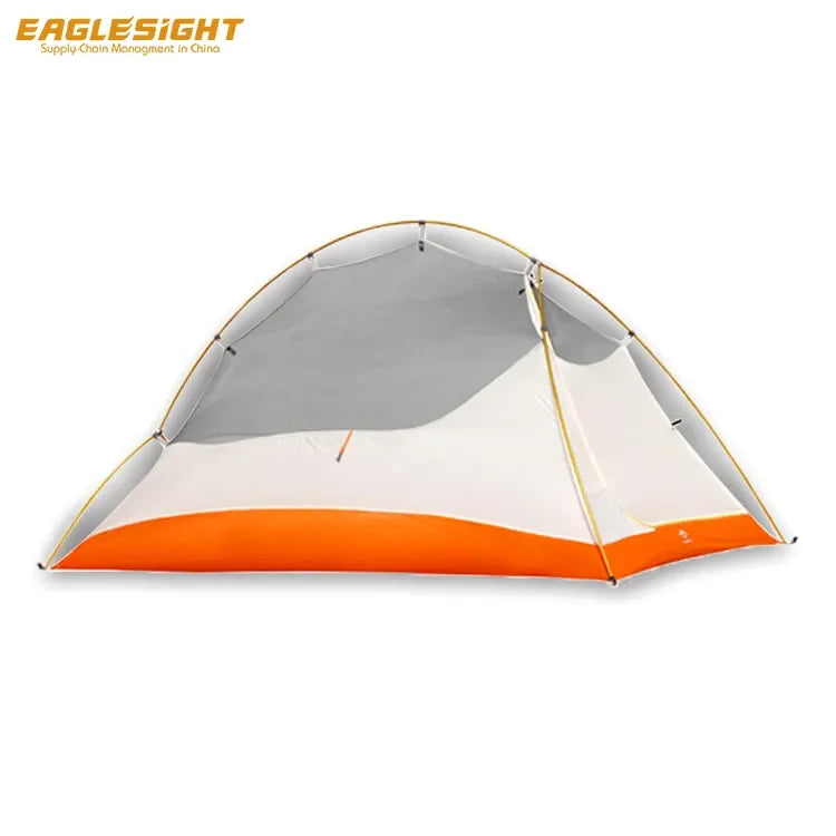 OEM Custom Lightweight 2-Person Camping Tent 20D Ripstop Nylon One Side Silicon Coating Waterproof Ultralight Herringbone Design