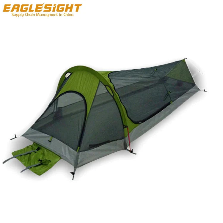 High-quality 1 Person Tent Hunting Bivy Tent with Waterproof Aluminum Poles, Simple Design, Suitable for Backpacking Survival