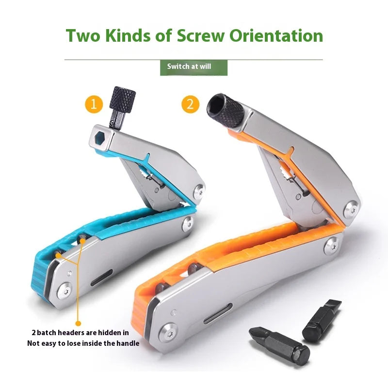 Outdoor Multifunctional Stainless Steel Swiss Knife EDC Foldable Tip Tool with Screw Combination Knife