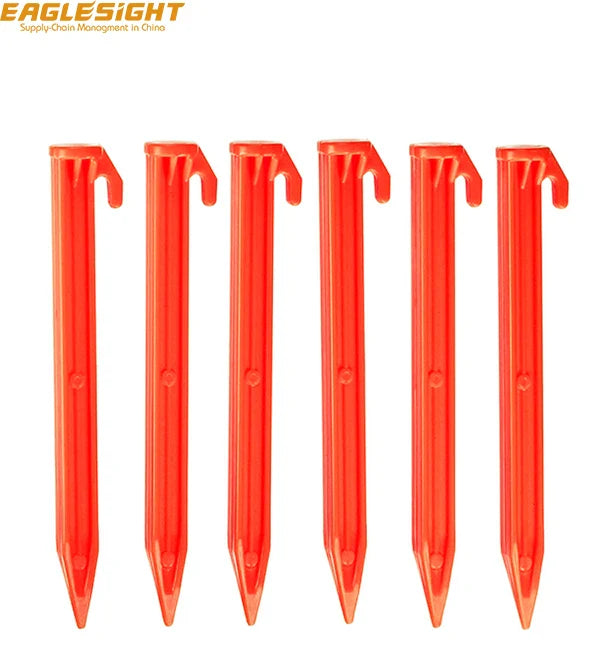 6-Inch ABS Plastic Plastic Tent Stake Heavy Duty for Outdoor Camping or Gardening Plastic Peg Hooks