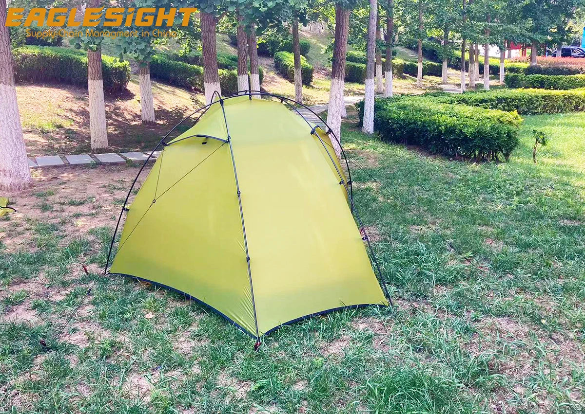 1.2KG 1 Person Ultralight Tent 15D Nylon Carbon Aluminium Pole Waterproof Outdoor Camping Hiking Mountaineering Backpacking Tent