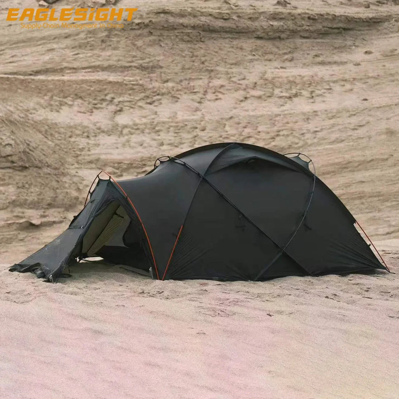 High Quality 2 Person 4 Season Camping Tent Waterproof and Windproof Carbon Fibre Pole Mountaineering Tent for Outdoor Hiking