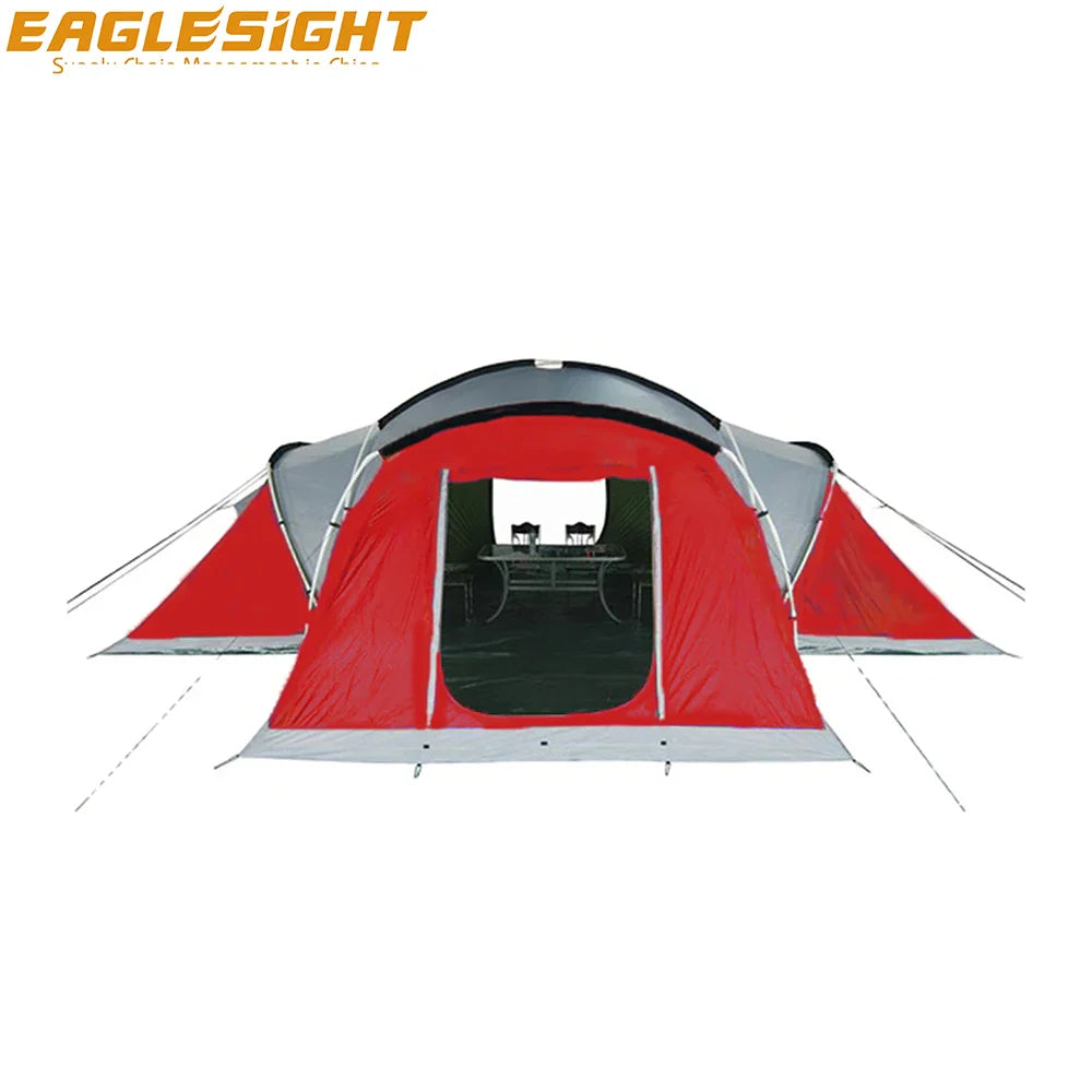 Premium Family Heavy Duty Camping Tents for 10 Men Glamping Tent Camping Outdoor with 3 Bedrooms Waterproof Windproof Tent