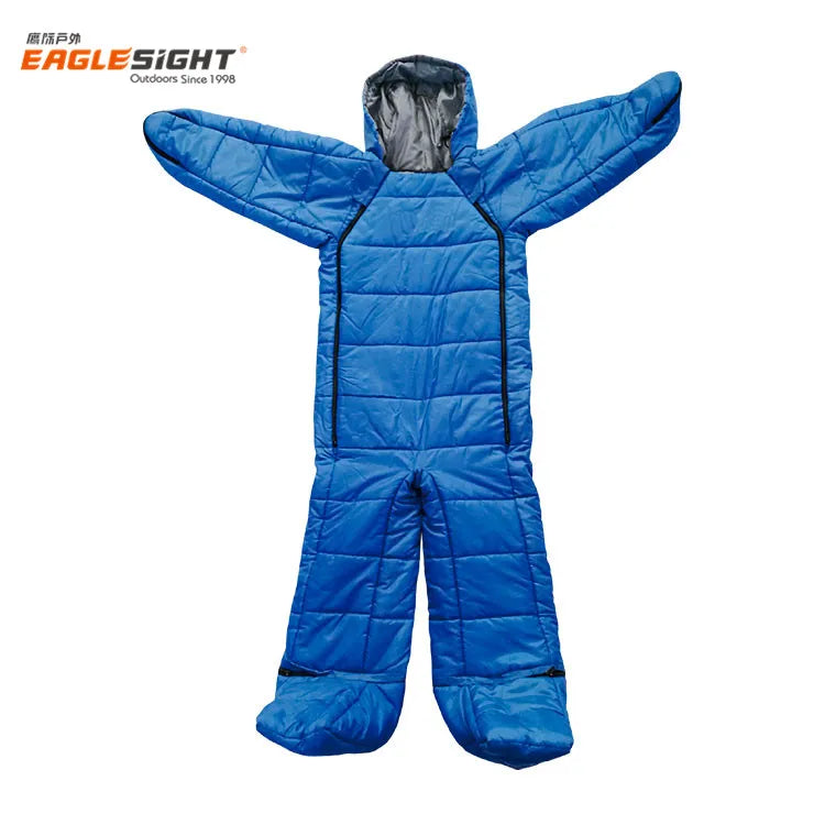 Outdoor Camping Human Wearable Sleeping Bag Suit