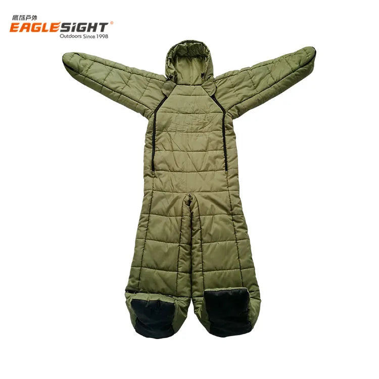 Outdoor Camping Human Wearable Sleeping Bag Suit