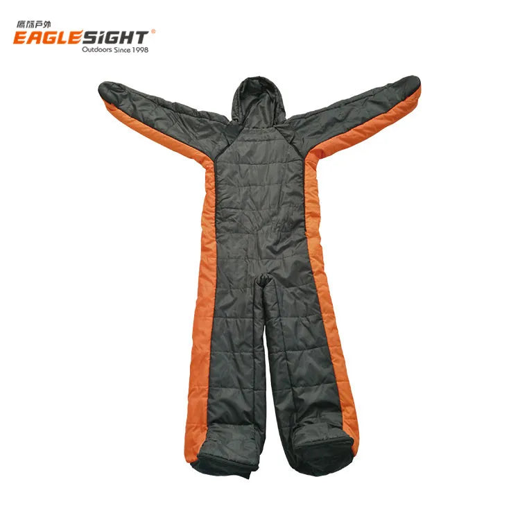 Outdoor Camping Human Wearable Sleeping Bag Suit