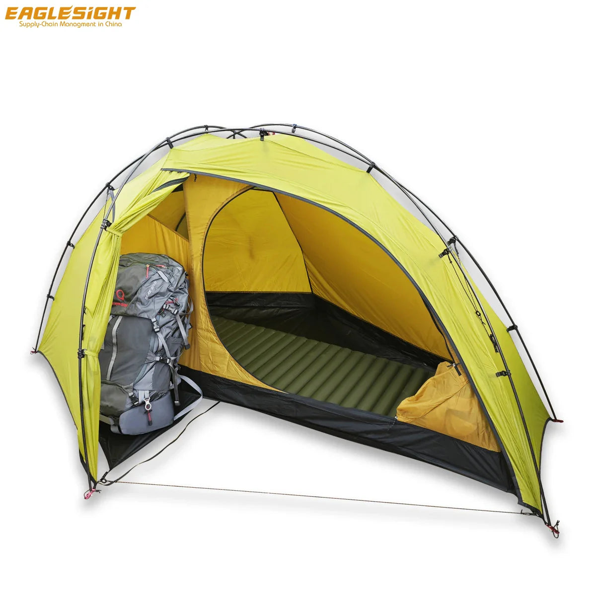 1.2KG 1 Person Ultralight Tent 15D Nylon Carbon Aluminium Pole Waterproof Outdoor Camping Hiking Mountaineering Backpacking Tent