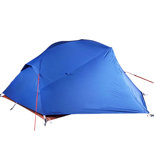 Light Weight 2 Person Camping Tent with Aluminum Poles Nylon Waterproof Ripstop Mountaineering Tent Camping Backpacking Tent