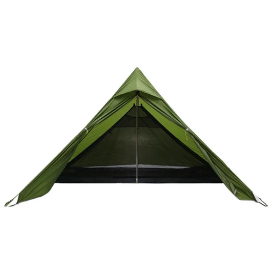 Ultralight Tent 2 Person Pyramid Lightweight Backpacking Tent Waterproof Ripstop Nylon Ultralight Tent for Outdoor Camping