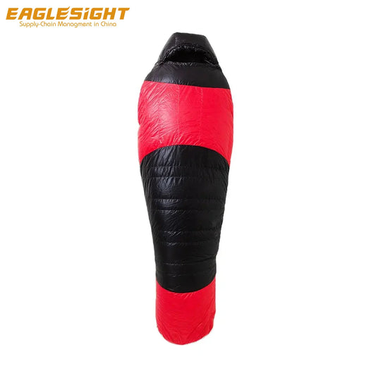 Goose Down Sleeping Bag Water Repellent Ripstop Nylon Mummy Style Duck Down Fill Easy Access Multiple Winter Sleeping Bag