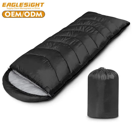Lightweight Waterproof Envelope Sleeping Bag Thickened Warm for All Seasons Factory-Created Wholesale Outdoor Camping Cotton Bag