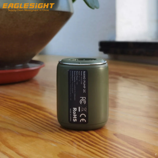 2024 New Design Mini Portable USB Rechargeable Air Pump Convenient for Outdoor Camping with Lighting Quick Inflating Equipment