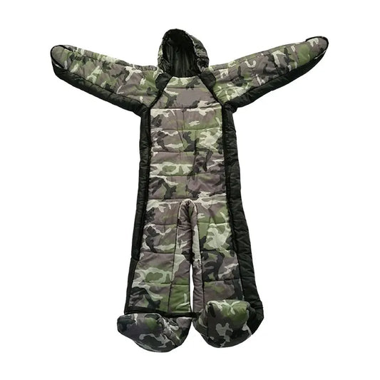 Camouflage Wearable Sleeping Bag OEM ODM Customizable Sleeping Bag with Limbs