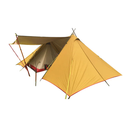 Large Family Camping Tent with 2 Bedrooms 1 Living Room OEM ODM Outdoor  Family Tent Luxury Camping Tarp