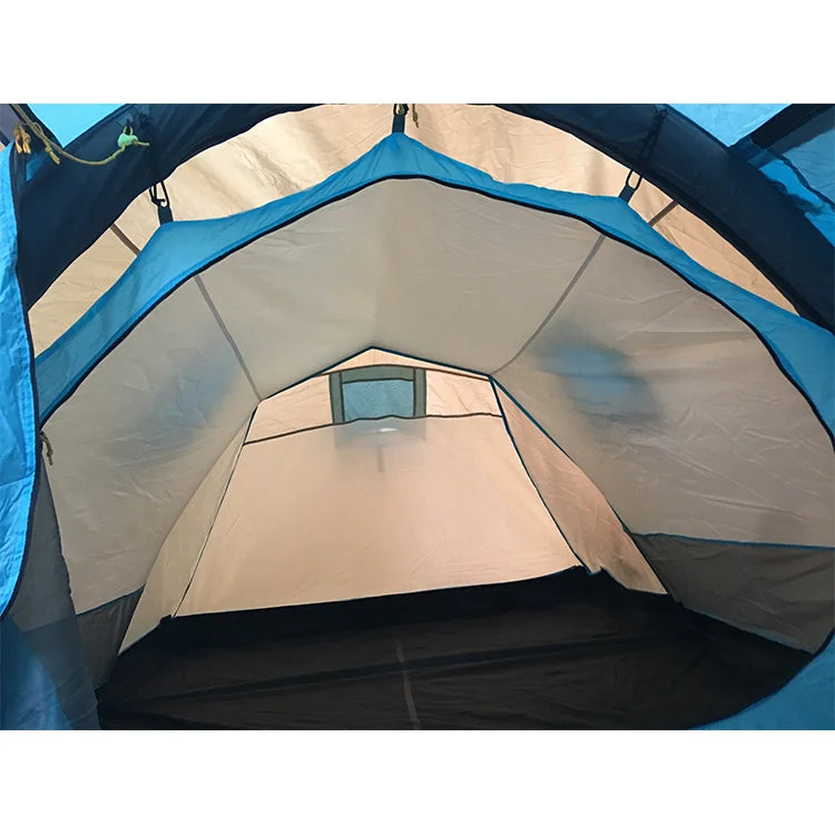 Outdoor 4 Person Luxury Inflatable Camping Tent Big Waterproof PVC Oxford Canvas and Cotton Tent for Events and Campouts