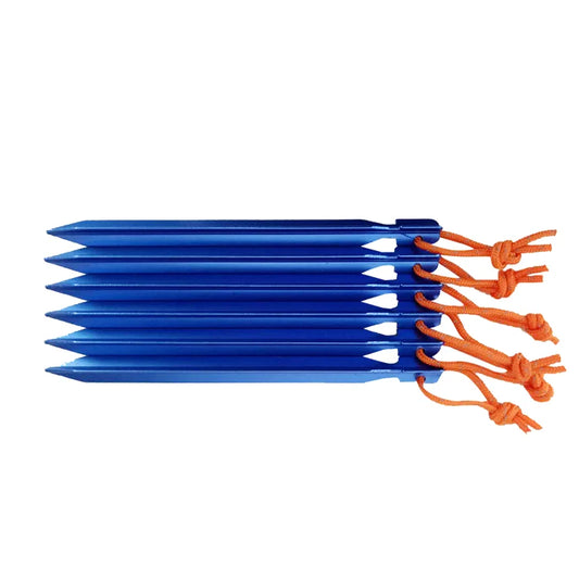 7075 Aluminum Tent Stakes Ground Tent Pegs OEM ODM Customization Light Weight Pegs for Tent Tarp