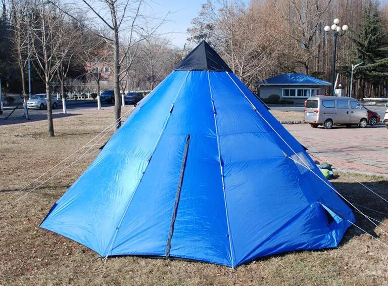 Waterproof Indian Style Tipi Tent Large Size Teepee Tent for Family Camping Outdoor Light Weight Bell Tent Camping Party