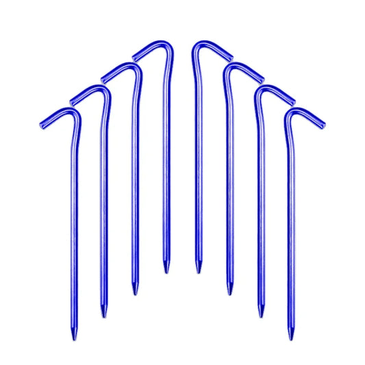 Ultra Light 7075 Aluminum Hook Tent Stakes OEM ODM Customization Heavy Duty Colored Aluminum Tent Stake