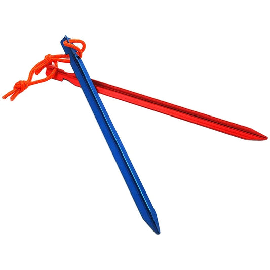 Y Shape Tent Pegs Colorful Ultralight Outdoor Camping Trip Hiking Aluminum Alloy Tri-cone Shaped Tent Stakes Pegs 18cm for Camp