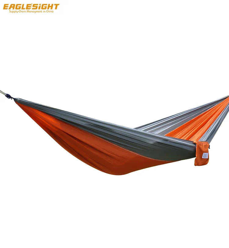 1-2 Person Nylon Parachute 400lbs Outdoor Camping Leisure Garden Hammock with Tree Strap