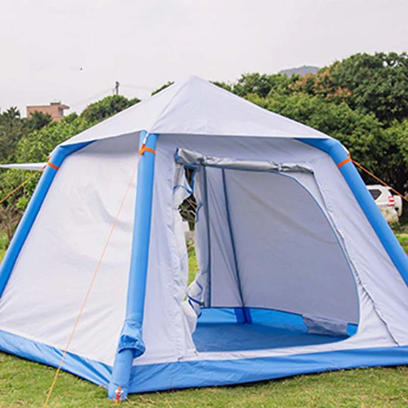 Low-priced Inflatable Camping Tents 3 4 Person Fully Automatic Quick Open One-piece Portable Folding Family Beach Tent for Sale