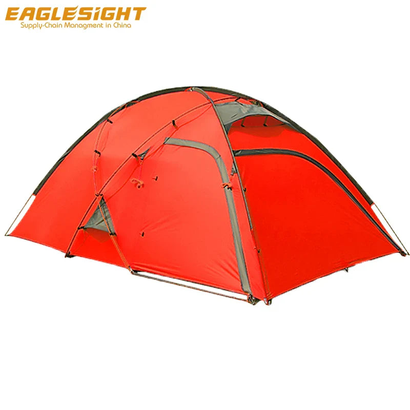 Ultra Light Waterproof Ripstop Nylon Tent for 2 Person Shelter Tent Camping Tent with Crossing Poles