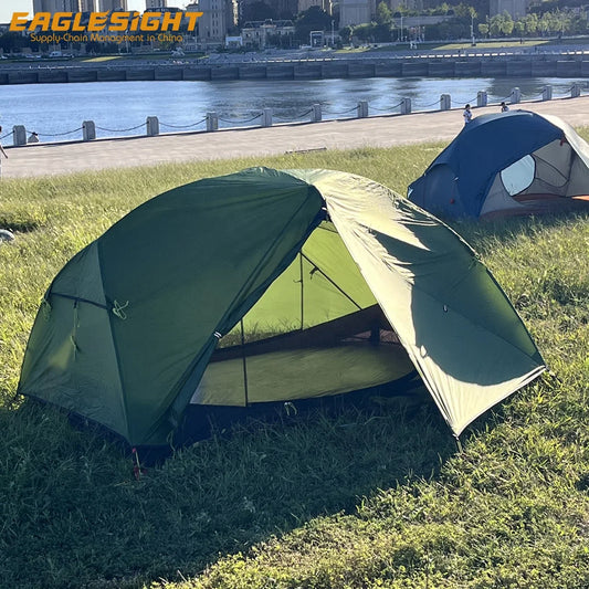 Custom Lightweight Backpacking Tent 2 Person Outdoor Waterproof Nylon with Aluminium Carbon Pole for Hiking and Camping OEM&ODM